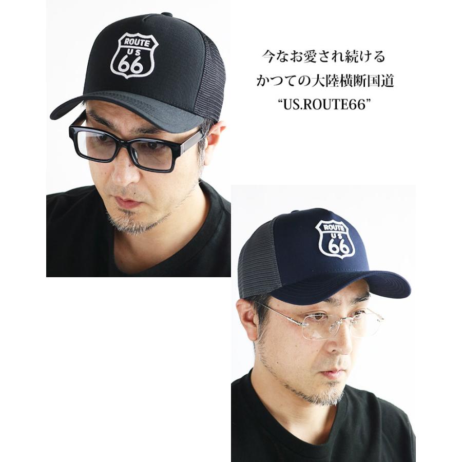 ROUTE66 アメリカン メッシュキャップ スナップバック メンズ