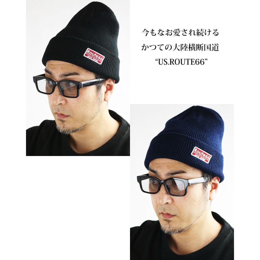 ROUTE66 アメリカン ニットキャップ ニット帽 メンズ レディース