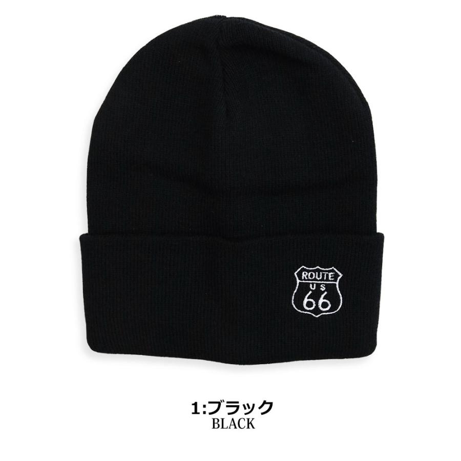 ROUTE66 アメリカン ニットキャップ ニット帽 メンズ レディース