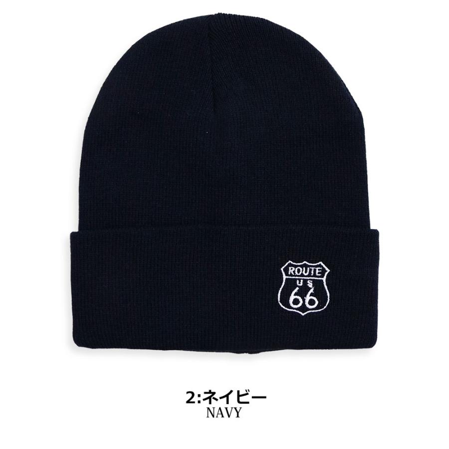 ROUTE66 アメリカン ニットキャップ ニット帽 メンズ レディース