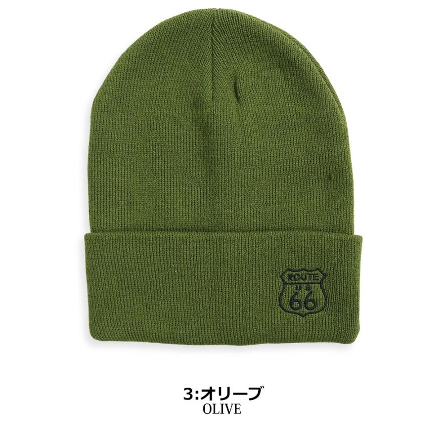 ROUTE66 アメリカン ニットキャップ ニット帽 メンズ レディース