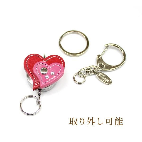 キーホルダー レディース かわいい 花 ハート リール 本革 日本 キーホルダー レディース かわいい 花 ハート リール 本革 日本