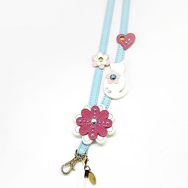ネックストラップ レディース かわいい おしゃれ 名入れ無料 ネーム 花 ねこ フラワー 猫 ハート 旅行 パスケース ギフト |  | 01