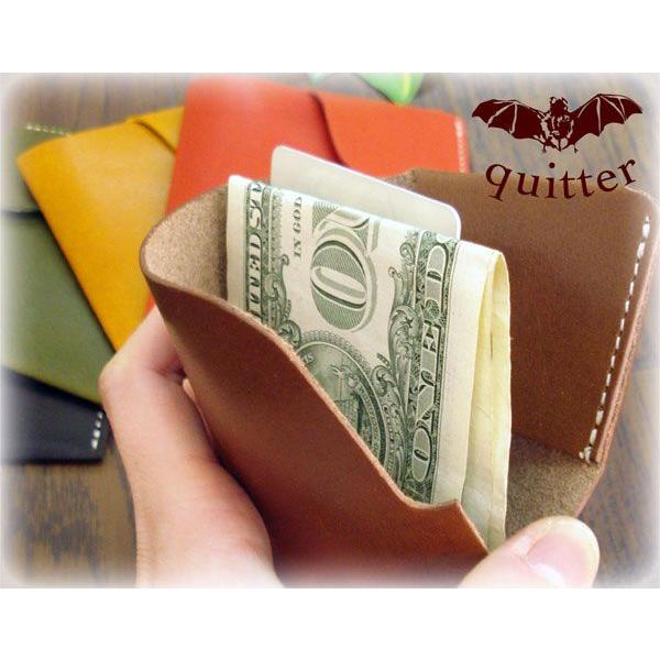 財布 カードケース おしゃれ メンズ 革 quitter ポケットイン