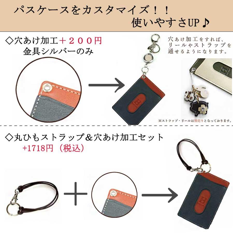 セットBOX パスケース キーホルダー(Aタイプ) 名入れ無料 色が選べる