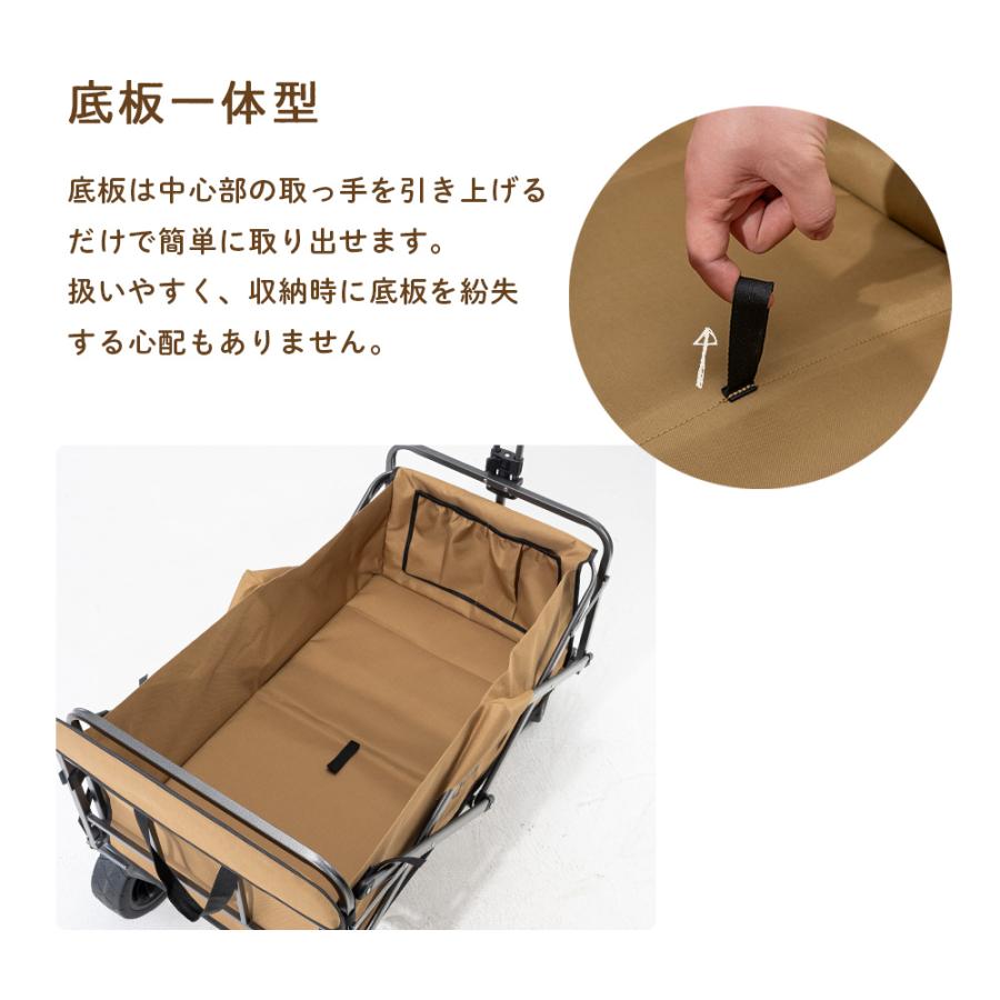 【最終値下げ】【災害時に】折りたたみ キャリーワゴン 大容量 アウトドア キャンプ レジャー コンパクト 収納便利 耐荷重◎ 柄・プリント色 Qunature キャリーワゴン アウトドアワゴン カート 折りたたみ 大容量
