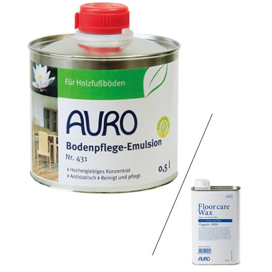 AURO(アウロ) Nr.431 フロアー用ワックス(清掃用) 0.5L缶 　　天然床ワックス