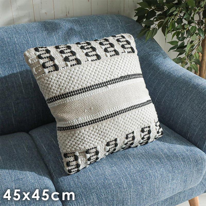クッション 45 45cm カバー おしゃれ 北欧 大きい かわいい ふわふわ 綿 ソファー 背もたれ 枕 厚手 座布団 正方形 可愛い リビング モノトーン オシャレ 5677 Quoli 通販 Yahoo ショッピング