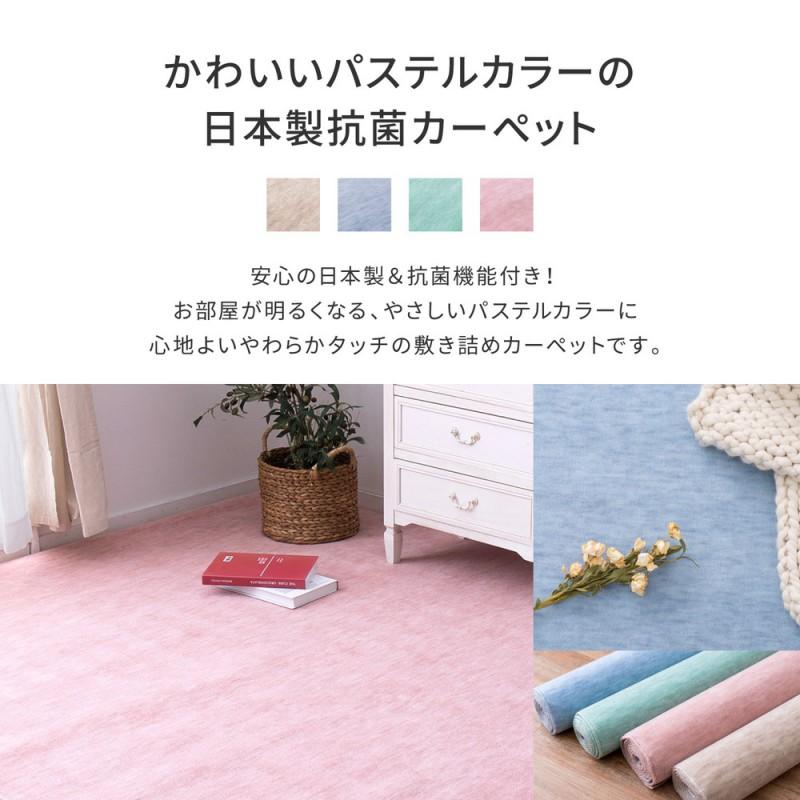 ラグ ペット 消臭 爪 カーペット 犬 猫 6畳 冬 日本製 抗菌 防臭 ペット対応 カットパイル 江戸間 オールシーズン 冬用 絨毯 無地 国産 ホットカーペット_3