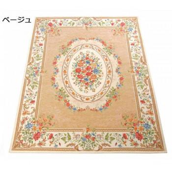 ゴブラン織　シェニールカーペット　3畳用(約200×250cm)　ベージュ・YAN13825BE_2