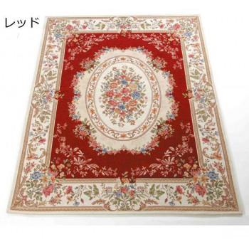 ゴブラン織　シェニールカーペット　3畳用(約200×250cm)　ベージュ・YAN13825BE_3