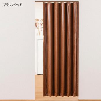 単式アコーデオンドア 木目 幅150×高さ174　ホワイトウッド_3
