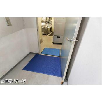 インドアマット　ウォーターホースT　88×62cm　青_1