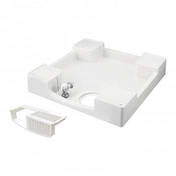 洗濯機用防水パン　TPF640 フォーセットパン ホワイト　給水栓付き 水廻り商品,洗濯機防水パン関連,テクノテック,防水パン本体カテゴリー