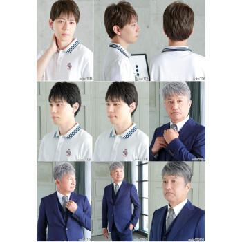 プリシラ 男性用5分ウィッグ ボリュームショート 耐熱 ダーク