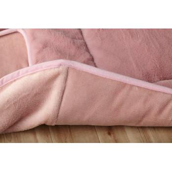 省スペース こたつ掛け布団 正方形 無地調 ダスティピンク 約180×220cm
