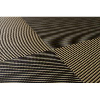 ナチュラルスタイル 日本製 洗えるラグ ブラック 江戸間3畳 約174×261cm 1090271031002