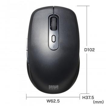 サンワサプライ ワイヤレス静音キーボードマウスセット テンキーあり SKB-WL37SETBK_2