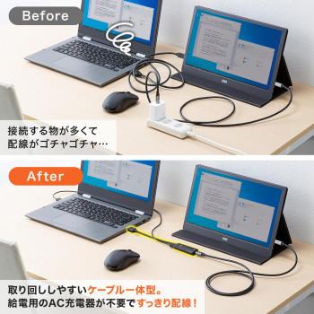 サンワサプライ HDMI-Type-C(DP Altモード)変換アダプタ(4K/60Hz) AD-HD26TCの画像