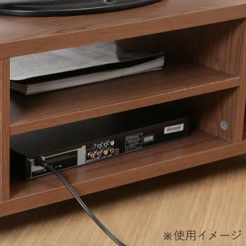 キャスター付きTV台 ミディアムブラウン 99536_5