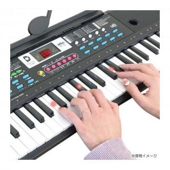 デジタルランド 61鍵盤ガイド機能付電子キーボード DL-YU330 4353-027の画像