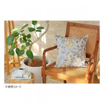 川島織物セルコン Morris Design Studio ウィルヘルミナ 背当クッションカバ- 45X45cm LL1745 B ブルーの画像