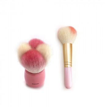 喜筆(kiHiTsu) 艶てまりパウダーブラシ＆艶てまりチークブラシセット TsuyATemAri06 |b03 喜筆(kiHiTsu) 艶てまりチークブラシ＆艶てまり洗顔ブラシセット