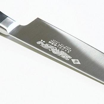 湧き水切り手 隅っこ作 呑竜 口金付ステンレス鋼牛刀 日本製 300粍 26 B