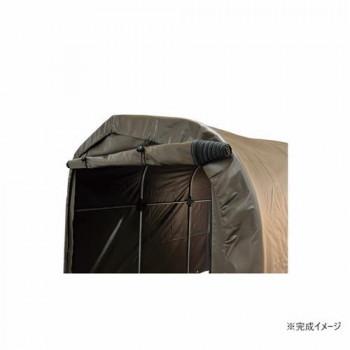 南榮工業 サイクルハウス 2台用(SB) スーパーブラウン_4