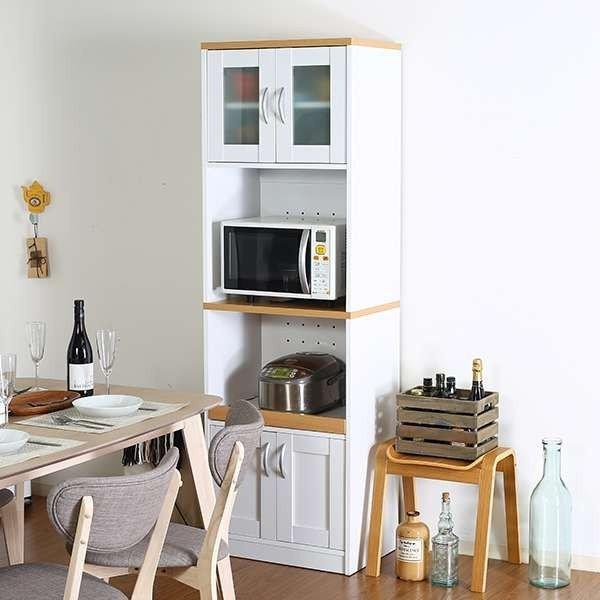 安い ハイタイプ 60 キッチン収納 キッチンボード 食器棚 レンジ台 収納 レンジボード おしゃれ 幅60 スリム 北欧 大型 キッチン収納 収納 Fjbk1521 Quoli 180 60