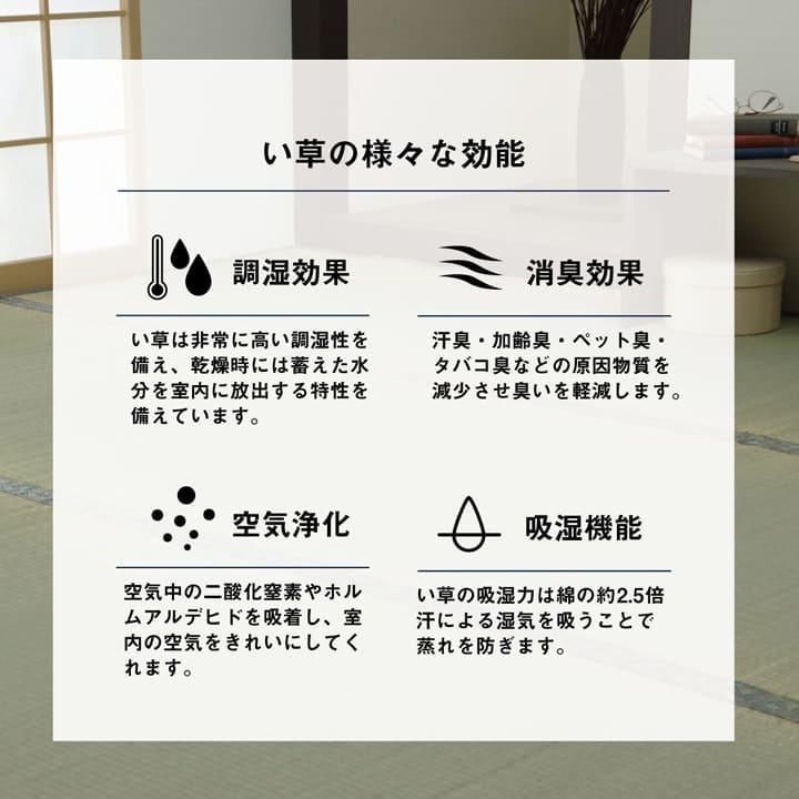 カーペット いぐさ ラグ い草 い草ラグ 上敷き 3畳 江戸間 い草カーペット 畳 夏用 おしゃれ 抗菌 防臭 サイズ 三畳 夏 長方形 リバーシブル オーダー_7