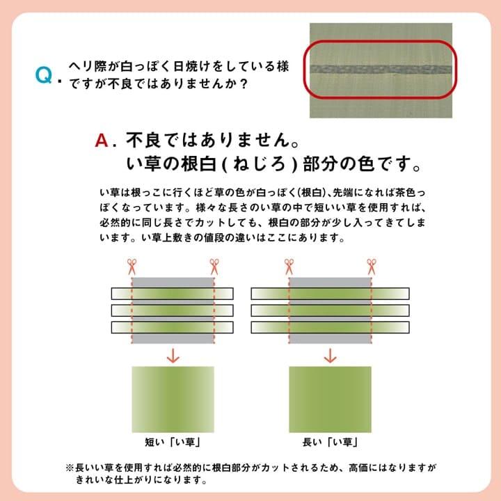 カーペット いぐさ ラグ い草 い草ラグ 上敷き 3畳 江戸間 い草カーペット 畳 夏用 おしゃれ 抗菌 防臭 サイズ 三畳 夏 長方形 リバーシブル オーダー_9