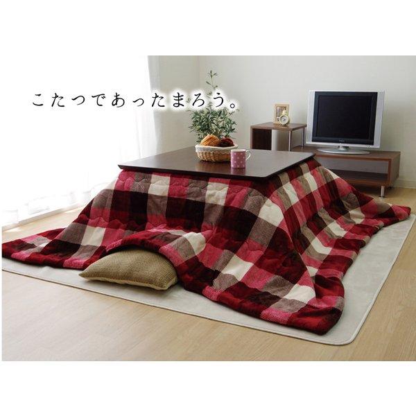 こたつ布団 掛けふとん 円形 丸型 直径220cm 薄掛け 薄手 洗える チェック柄 フランネル&フリース こたつ布団 円形 丸 220 チェック 洗える 撥水 薄手 おしゃれ 省
