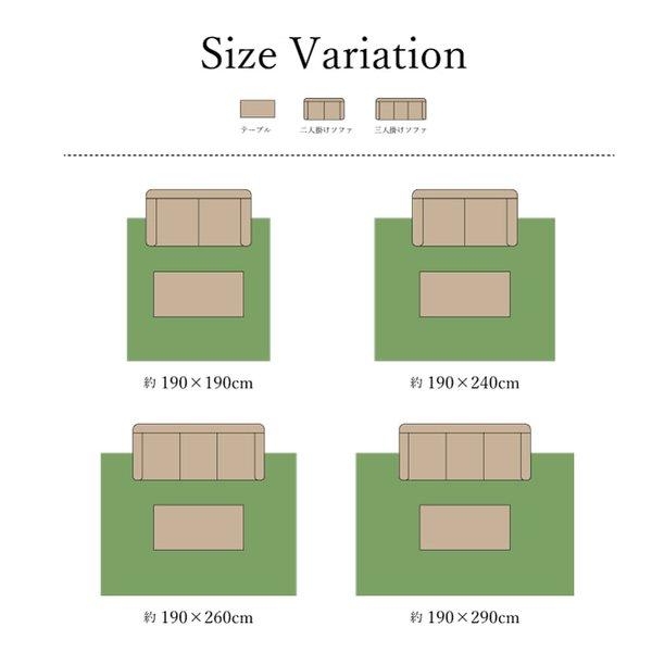 ラグ 冬用 キルトラグ 洗える 綿 3畳 厚手 こたつ 敷布団 こたつ敷布団 冬 190×260 キルト おしゃれ 滑り止め カーペット 和風 長方形 ラグマット 無地_13