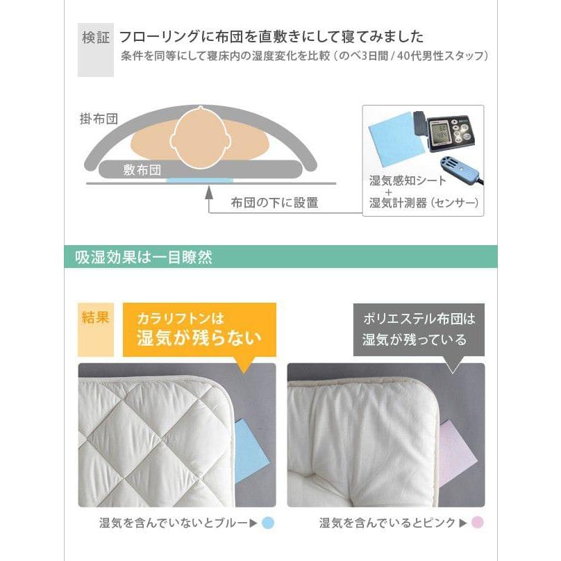 敷き布団 シングル 防ダニ 洗える 軽い 防カビ 高反発 クッション 薄め 吸湿 硬め 床置き オールシーズン フローリング 湿気対策 冬 ベッド 畳の上 腰痛_8