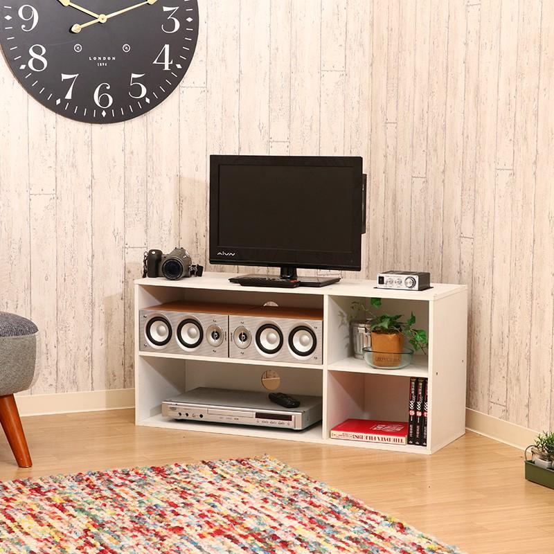 キャンディ おしゃれ可愛い 天然木 テレビ台、ローボード、TVラック テレビ台 伸縮 回転 コーナー 32型対応 大人かわいいインテリア