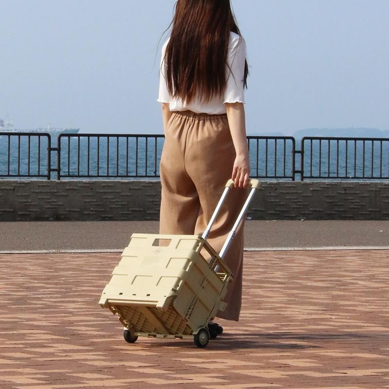キャリーカート 軽量 折りたたみ 買い物 コンテナ キャリー アウトドア