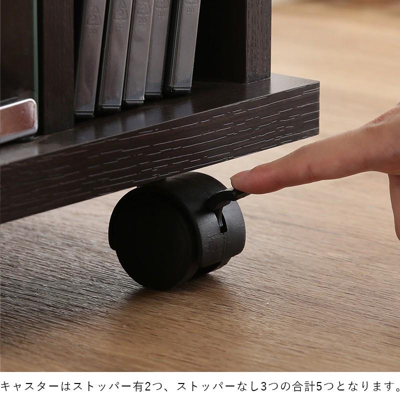 テレビ台 ローボード コーナー 収納 キャスター ガラス 24インチ