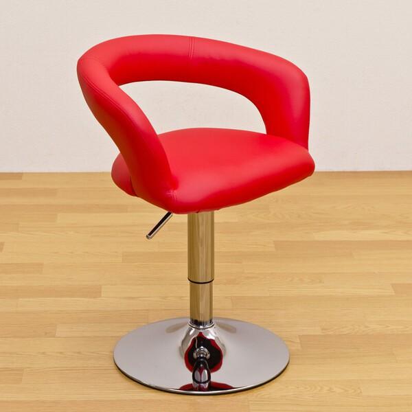 カウンターチェア バーチェア 昇降式 回転 レザー ハイチェア 高さ調節