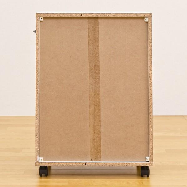 ワゴン キャスター付き 2段 棚 木製 オープンラック スリム RA-04 ワゴン キャスター付き 2段 棚 木製 オープンラック スリム RA