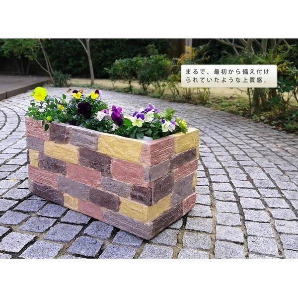 プランター おしゃれ 大型 菜園 カバー 長方形 レンガ調 屋外 鉢 植木鉢 寄植え 家庭菜園 四角 大きい 野菜 花 ガーデニング プランターカバー Diy Styter Pl600 Quoli 通販 Yahoo ショッピング