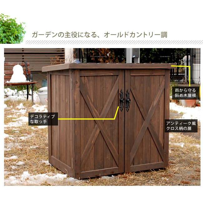 物置 倉庫 小型 屋外 木製 庭 小屋 収納庫 ガーデニング 木 両開き 外