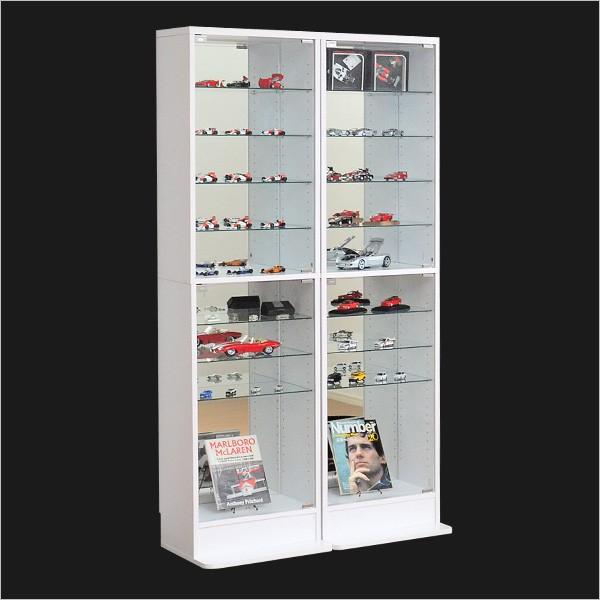 ガラスケース 4段両扉 コレクション フィギュア 棚 ショーケース