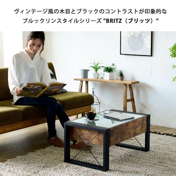 ローテーブル ガラス 引き出し 収納 木製 天板 一人暮らし スリム 小さめ ヴィンテージ 長方形 コンパクト 座卓 高級 ソファ 幅75 頑丈 木目 おしゃれ