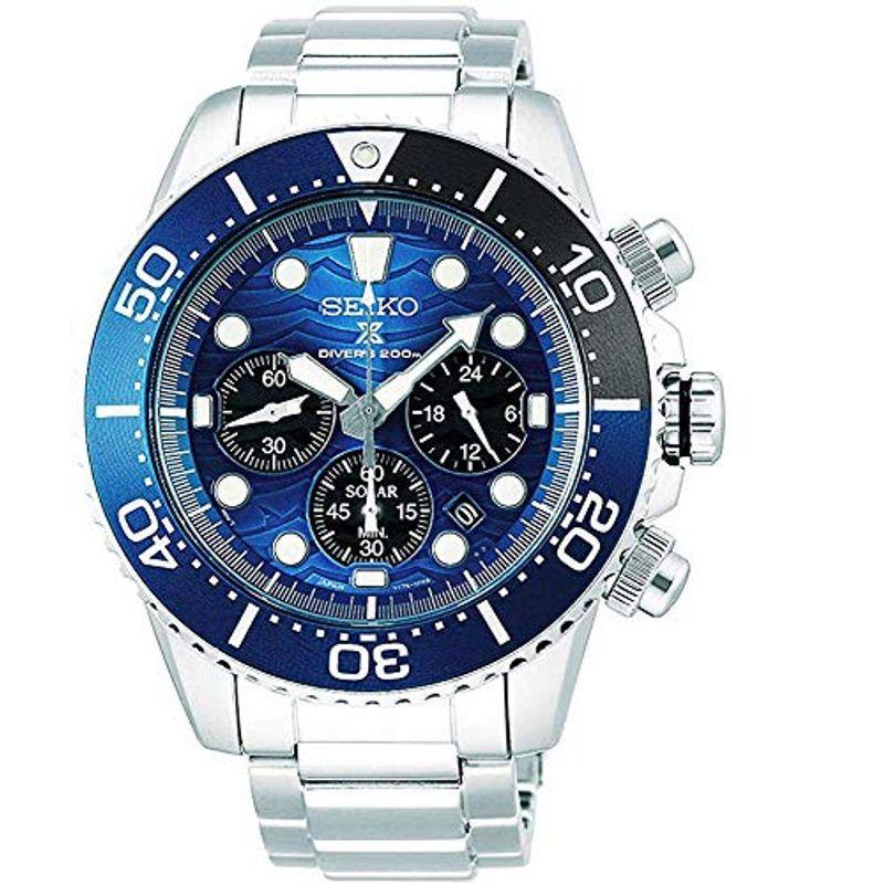 新しく着き スペシャルエディションモデル クロノグラフ ダイバーズ セット商品セイコーソーラー 腕時計 13 SSC741P1＆マイクロファイバークロス 腕時計