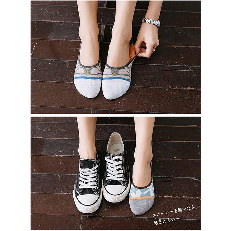 レディース 靴下 スニーカーソックス 春夏 かわいい おしゃれ フットカバー カラフル イラスト 深履き くるぶしソックス プレゼント 薄手 Quonショップ 通販 Yahoo ショッピング