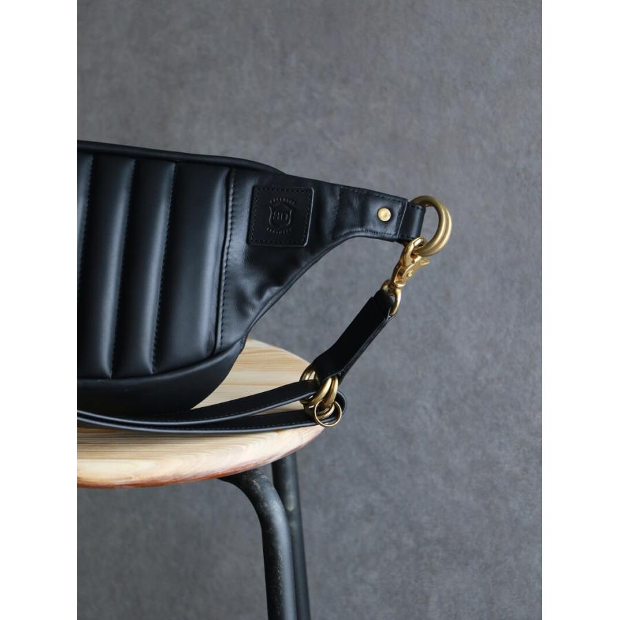 ダイヤ ウエストバッグ BACKDROP Leathers DIA WAISTBAG 本革 バイカー