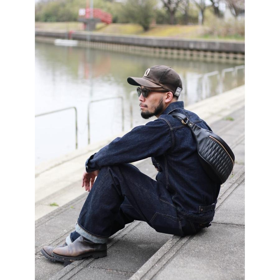 ダイヤ ウエストバッグ BACKDROP Leathers DIA WAISTBAG 本革 バイカー