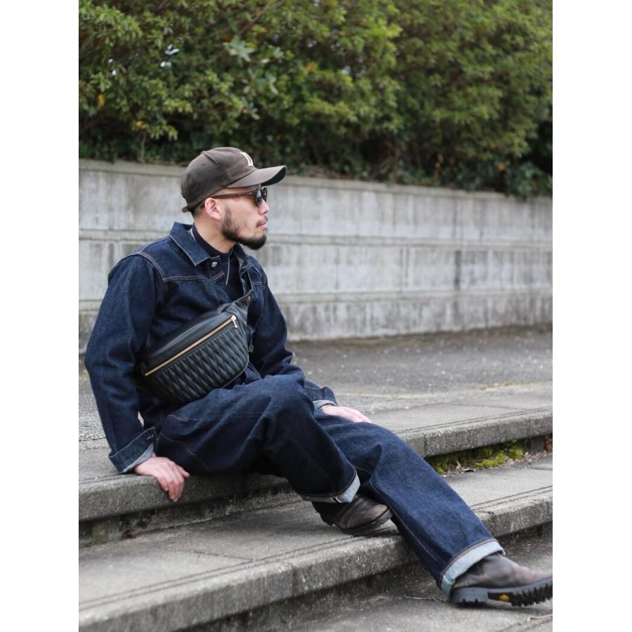 ダイヤ ウエストバッグ BACKDROP Leathers DIA WAISTBAG 本革 バイカー