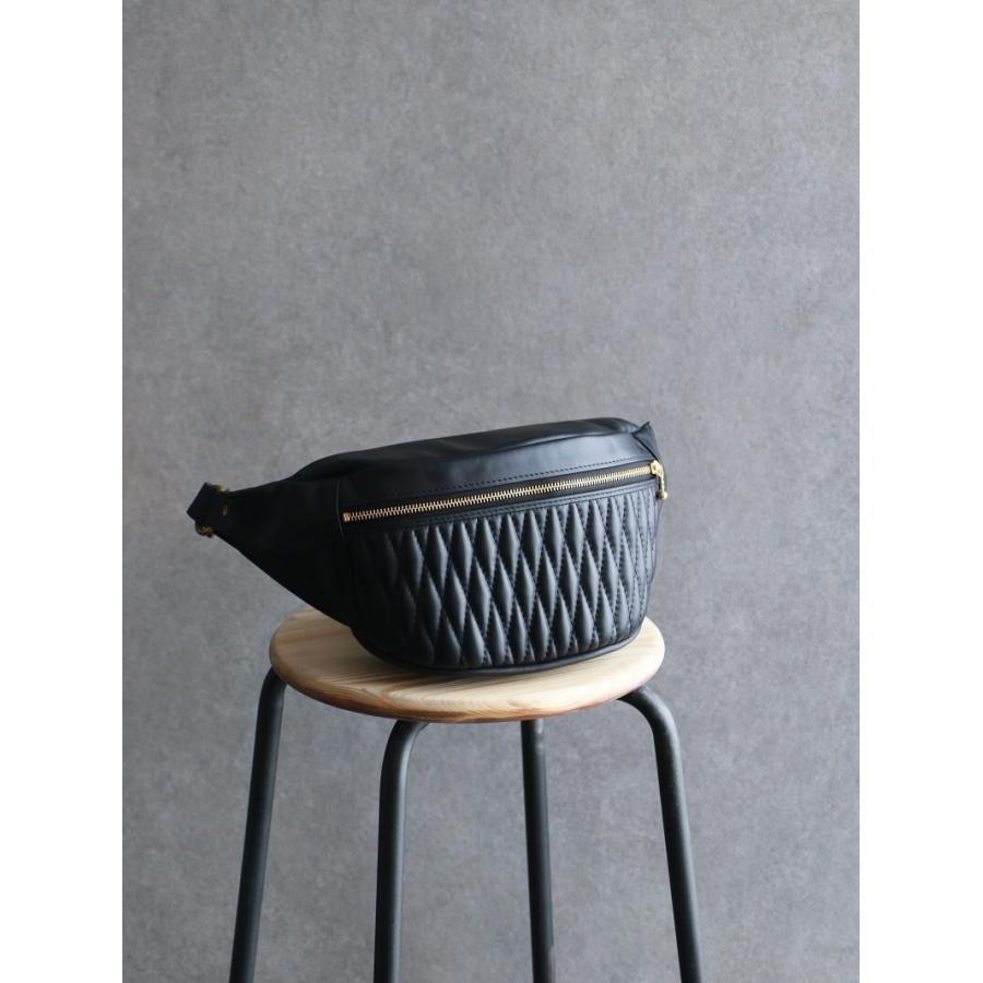 ダイヤ ウエストバッグ BACKDROP Leathers DIA WAISTBAG 本革 バイカー